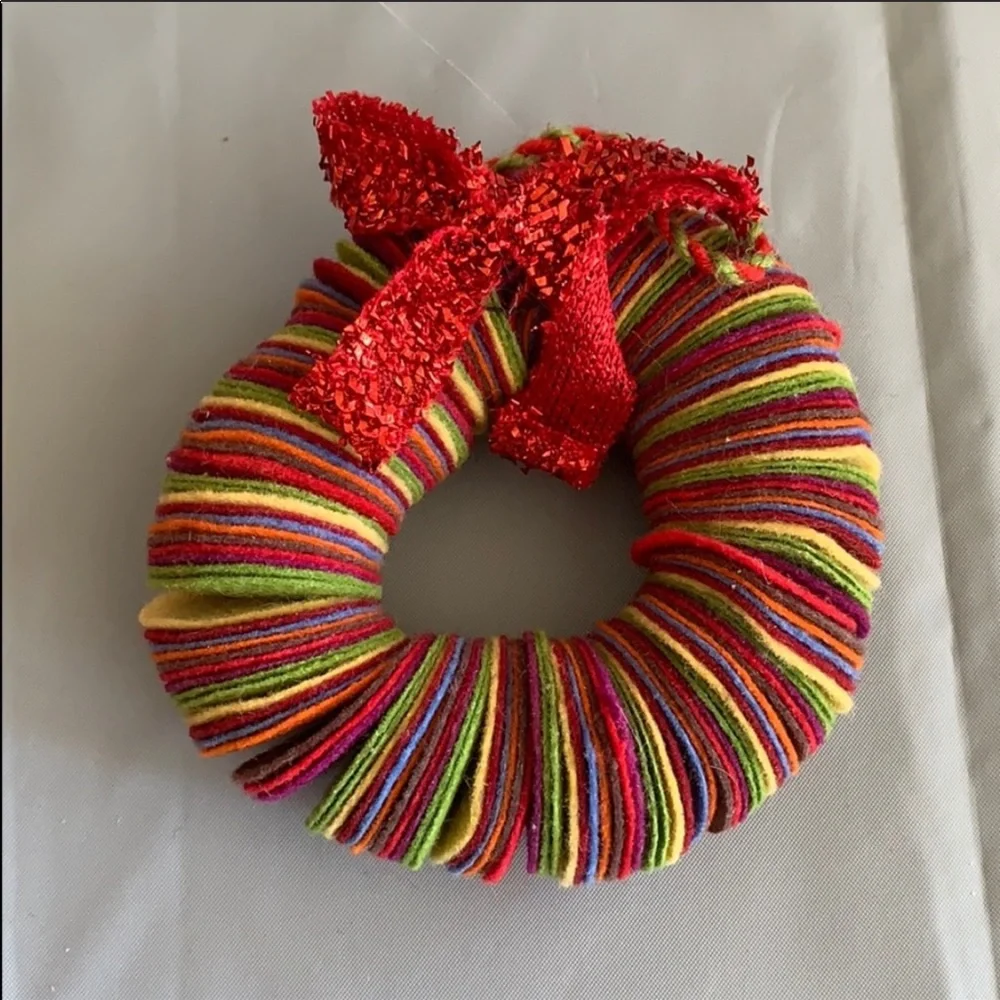 Multicolored Wreath Ornament